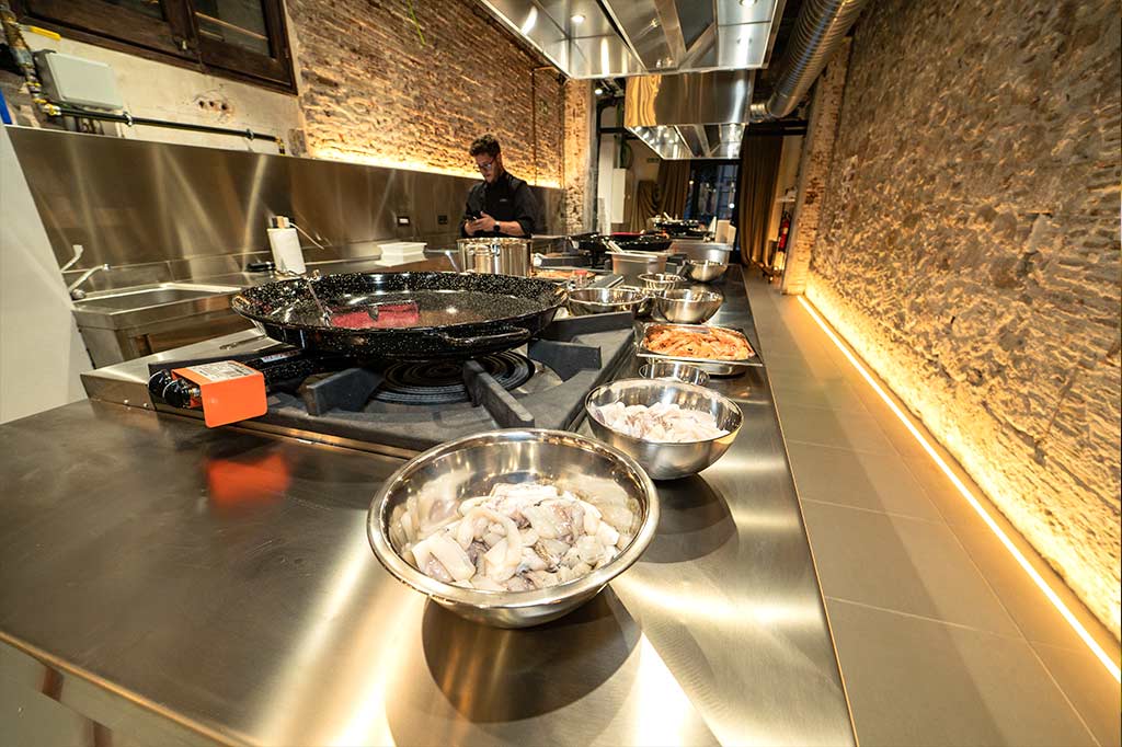 Gastronomic spaces for Cooking Team Building in Barcelona, activities for groups and corporate teams